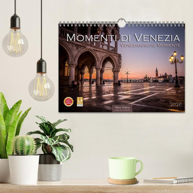Produktbild: Momenti di Venezia - Venezianische Momente (Wandkalender 2026 DIN A4 quer), CALVENDO Monatskalender