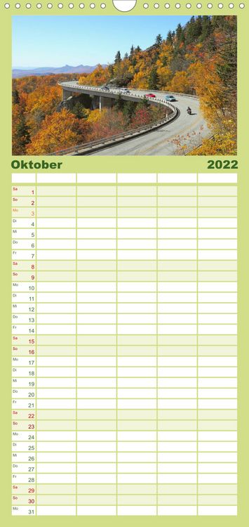 Produktbild: Familienplaner S&uuml;dosten der USA (Wandkalender 2022 , 21 cm x 45 cm, hoch)