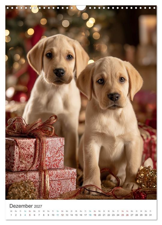 Produktbild: Mein Jahr mit Labradoren (Wandkalender 2027 DIN A3 hoch), CALVENDO Monatskalender