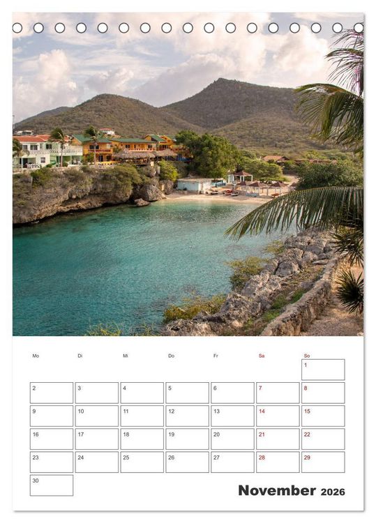 Produktbild: Curacao - Terminplaner (Tischkalender 2026 DIN A5 hoch), CALVENDO Monatskalender