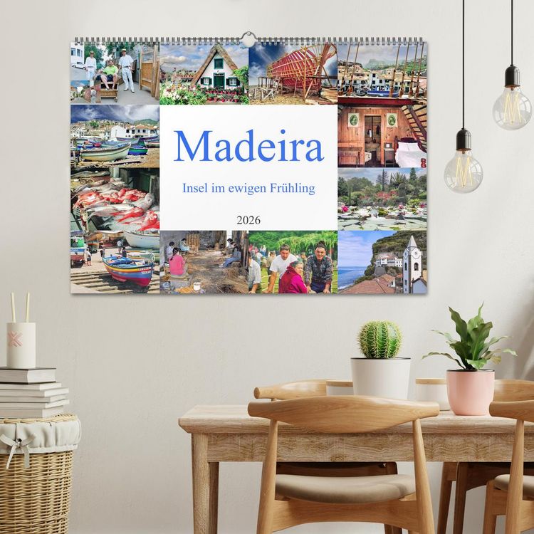 Produktbild: Madeira, Insel im ewigen Fr&uuml;hling (Wandkalender 2026 DIN A2 quer), CALVENDO Monatskalender