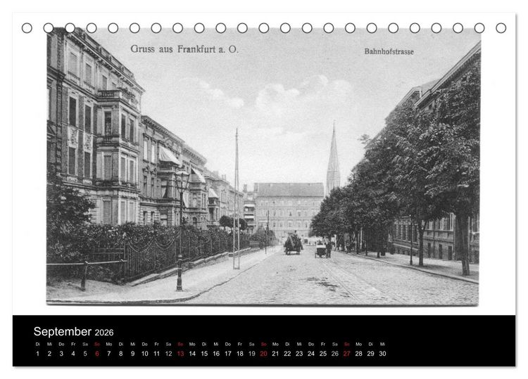 Produktbild: FFO-Geschichten. Historische Ansichtskarten aus Frankfurt (Oder) (Tischkalender 2026 DIN A5 quer), CALVENDO Monatskalender
