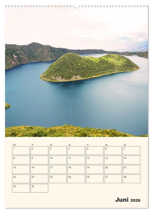 Produktbild: Ecuador - Terminplaner (hochwertiger Premium Wandkalender 2026 DIN A2 hoch), Kunstdruck in Hochglanz
