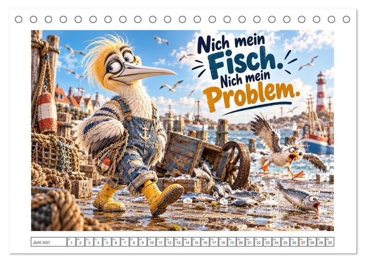 Produktbild: K&uuml;stenk&ouml;ppe (Tischkalender 2027 DIN A5 quer), CALVENDO Monatskalender