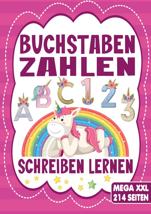 Produktbild: Buchstaben & Zahlen Schreiben &ndash; Das Einhorn Lernheft f&uuml;r Kinder ab 4 Jahren