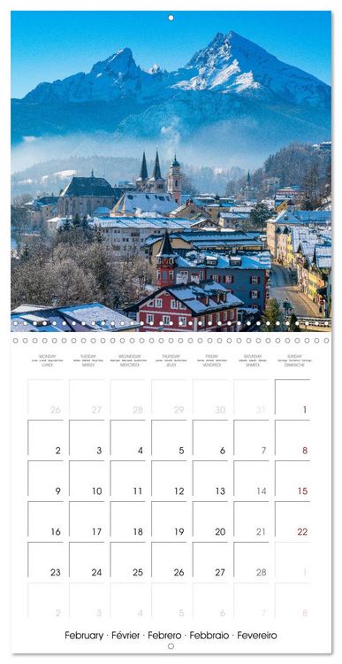 Produktbild: Berchtesgaden - Bavarian Alps, Lakes and Nature (Wall Calendar 2026 12 &times; 12 Inch) CALVENDO 12 Month Wall Calendar