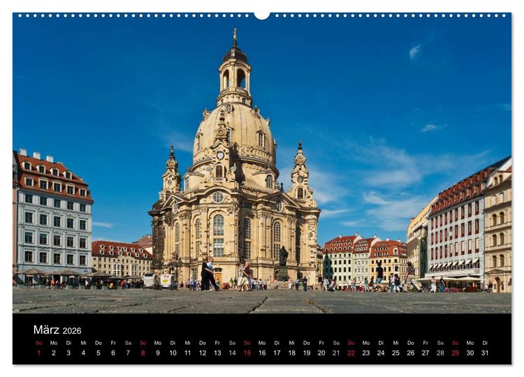 Produktbild: Dresden, das Florenz an der Elbe (Wandkalender 2026 DIN A2 quer), CALVENDO Monatskalender