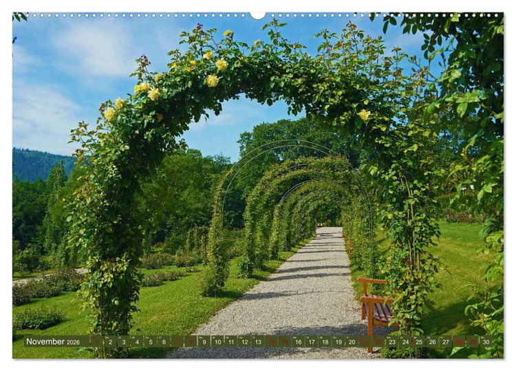 Produktbild: Rosengarten auf dem Beutig (hochwertiger Premium Wandkalender 2026 DIN A2 quer), Kunstdruck in Hochglanz