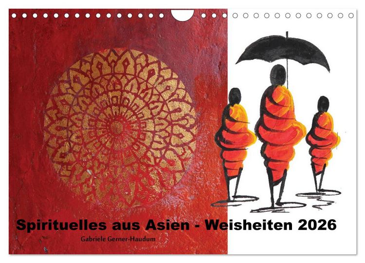Produktbild: Spirituelles aus Asien - Weisheiten 2026 (Wandkalender 2026 DIN A4 quer), CALVENDO Monatskalender