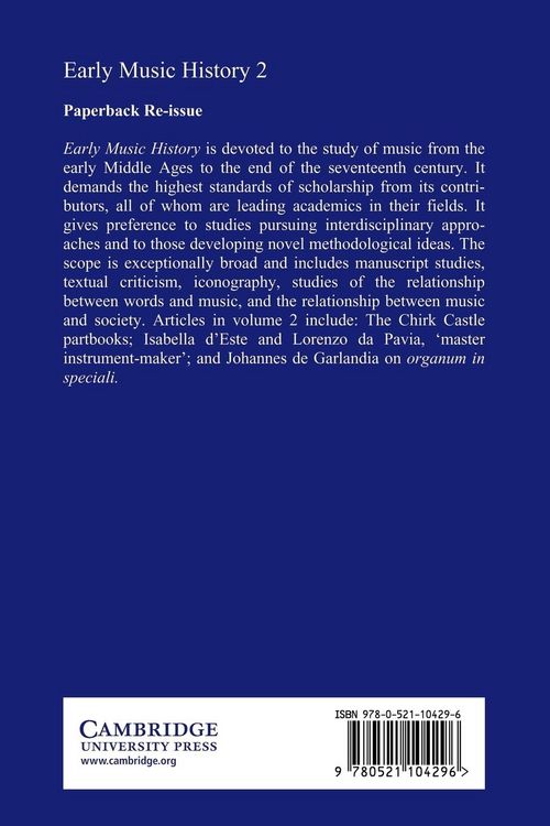 Produktbild: Early Music History