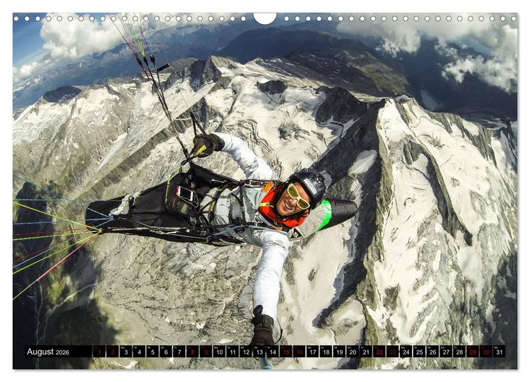 Produktbild: Paragliding - unvergessliche Momente erleben (Wandkalender 2026 DIN A3 quer), CALVENDO Monatskalender