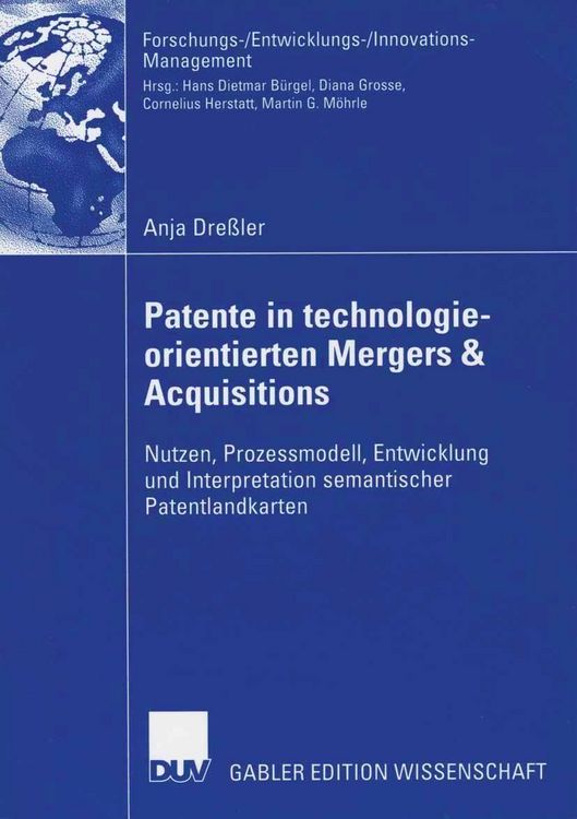 Produktbild: Patente in technologieorientierten Mergers & Acquisitions