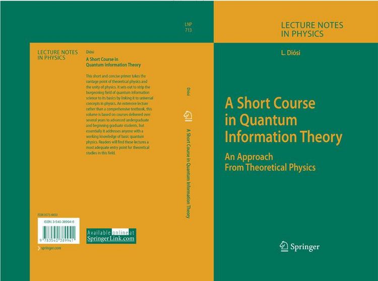 Produktbild: A Short Course in Quantum Information Theory