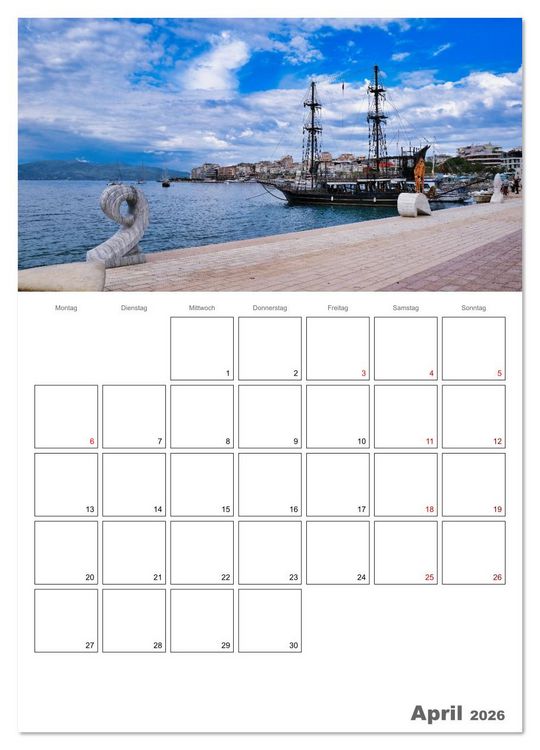 Produktbild: Faszinierendes Albanien (Wandkalender 2026 DIN A4 hoch), CALVENDO Monatskalender