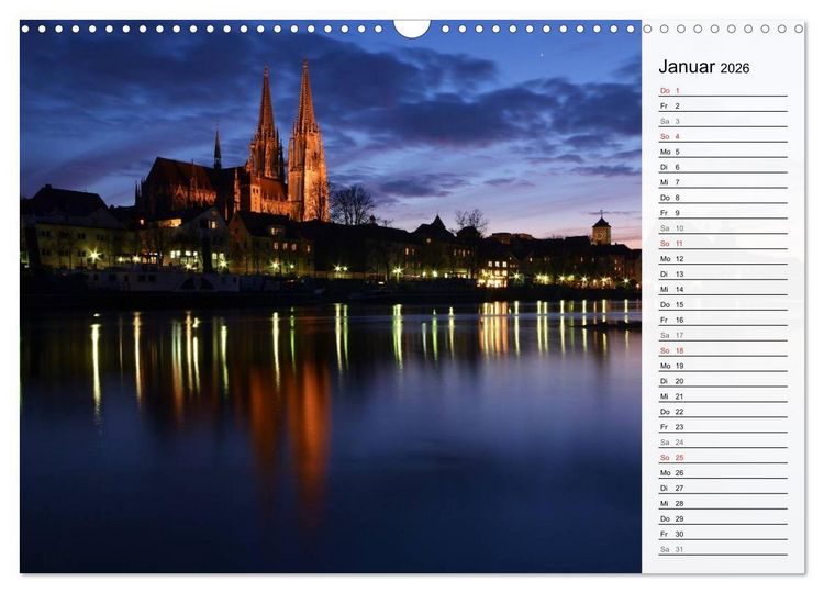 Produktbild: Die Farben von REGENSBURG (Wandkalender 2026 DIN A3 quer), CALVENDO Monatskalender