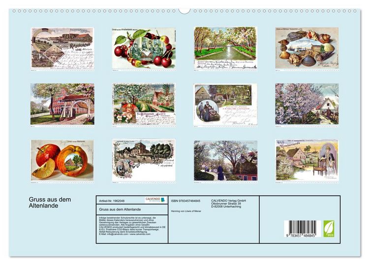 Produktbild: Gruss aus dem Altenlande (hochwertiger Premium Wandkalender 2026 DIN A2 quer), Kunstdruck in Hochglanz