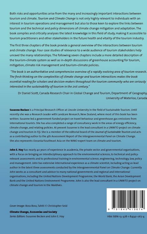 Produktbild: Tourism and Climate Change