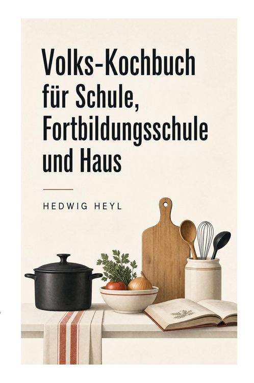 Produktbild: Volks-Kochbuch f&uuml;r Schule, Fortbildungsschule und Haus
