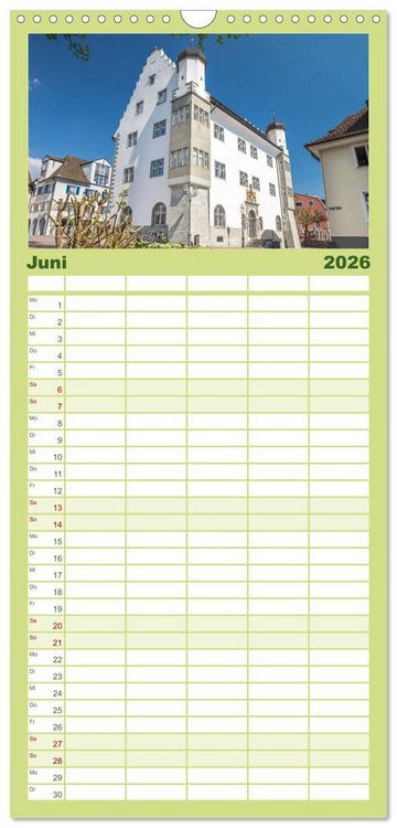 Produktbild: Familienplaner 2026 - Radolfzell am sch&ouml;nen Bodensee mit 5 Spalten (Wandkalender, 21 x 45 cm) CALVENDO
