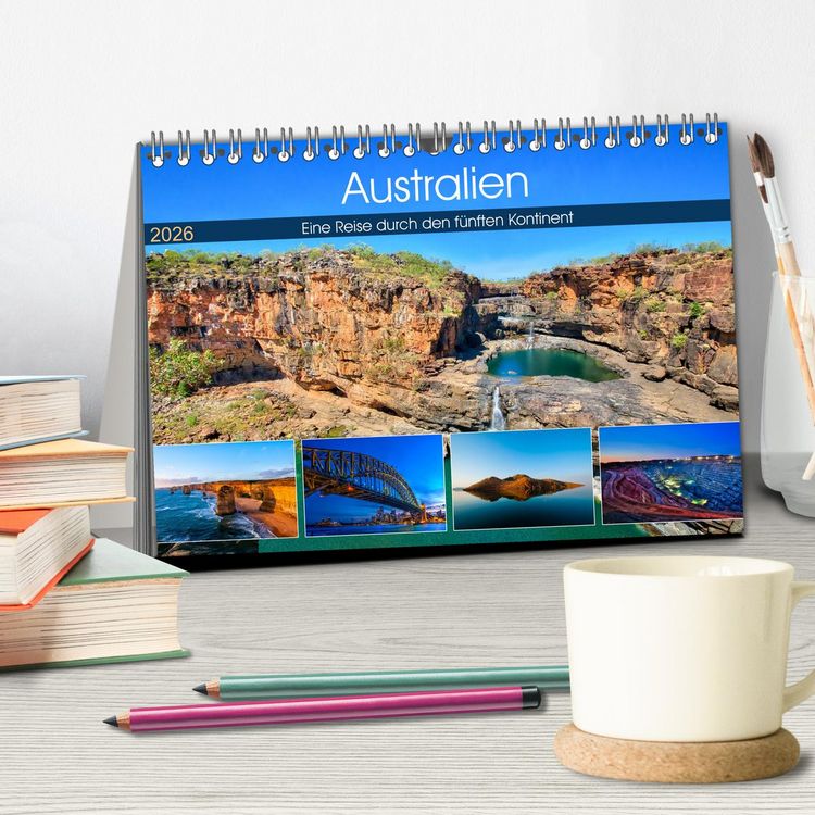 Produktbild: Australien - Travel The Gravel (Tischkalender 2026 DIN A5 quer), CALVENDO Monatskalender