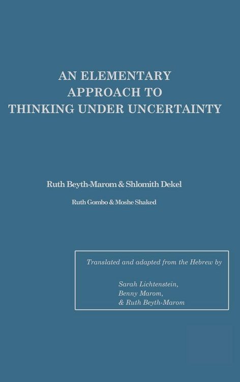 Produktbild: An Elementary Approach To Thinking Under Uncertainty