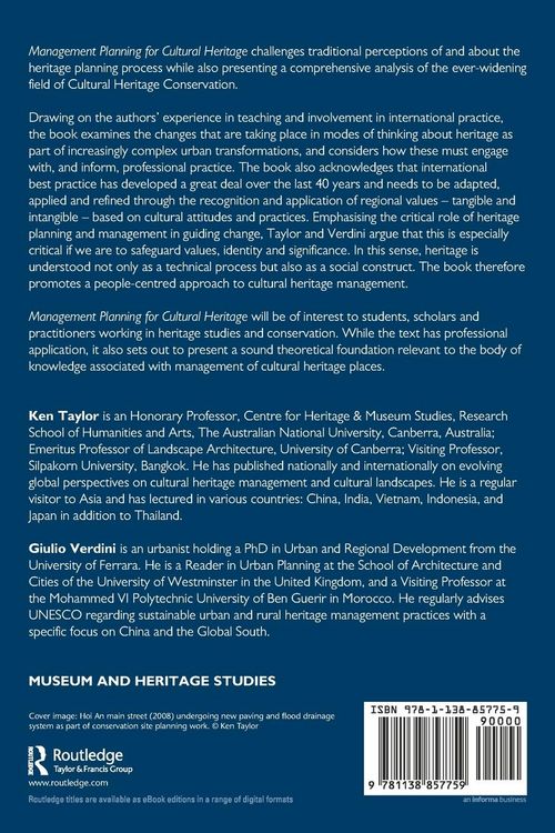Produktbild: Management Planning for Cultural Heritage