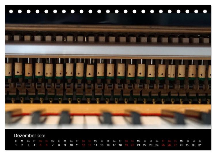 Produktbild: Klavier Momente (Tischkalender 2026 DIN A5 quer), CALVENDO Monatskalender