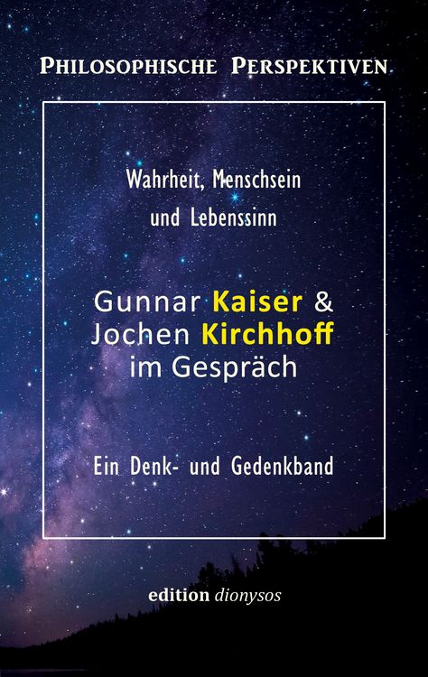 Produktbild: Gunnar Kaiser & Jochen Kirchhoff im Gespr&auml;ch