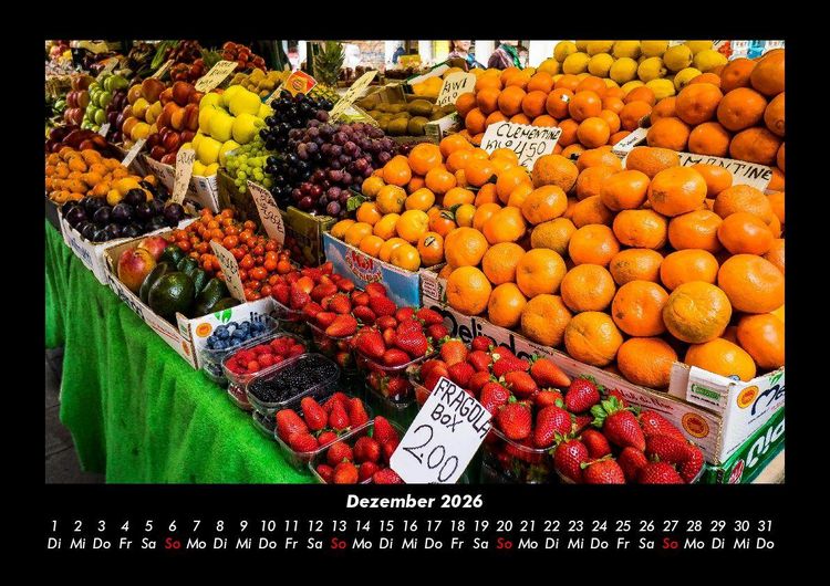 Produktbild: Obstkalender 2026 Fotokalender DIN A3