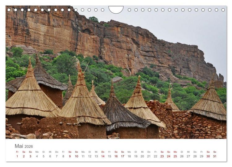 Produktbild: Mali - Dogonland - Weltkultur- und Weltnaturerbe (Wandkalender 2026 DIN A4 quer), CALVENDO Monatskalender