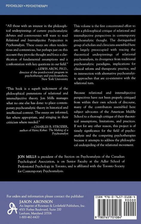 Produktbild: Relational and Intersubjective Perspectives in Psychoanalysis