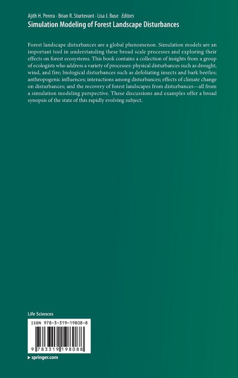 Produktbild: Simulation Modeling of Forest Landscape Disturbances