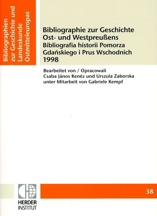 Produktbild: Bibliographie zur Geschichte Ost- und Westpreussens 1998
