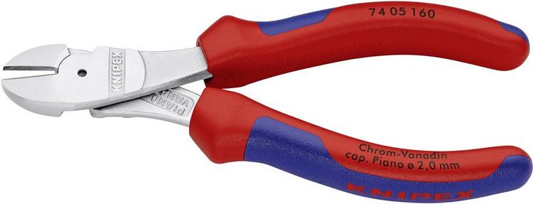 Produktbild: Knipex 74 05 160 Werkstatt Kraft-Seitenschneider mit Facette 160 mm