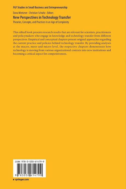 Produktbild: New Perspectives in Technology Transfer