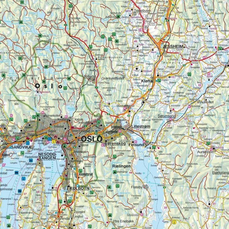 Produktbild: freytag & berndt Stra&szlig;enkarte Norwegen S&uuml;d 1:250.000
