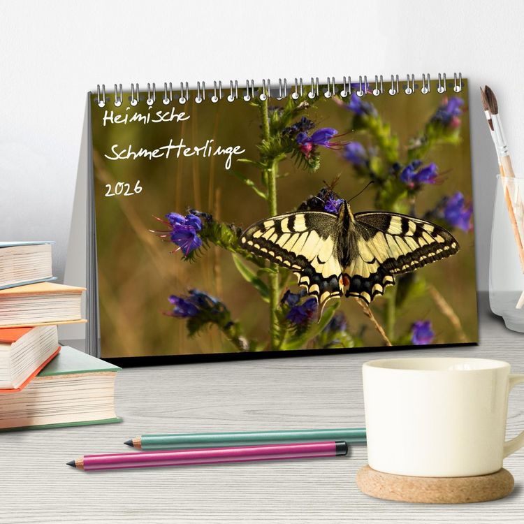 Produktbild: Heimische Schmetterlinge (Tischkalender 2026 DIN A5 quer), CALVENDO Monatskalender