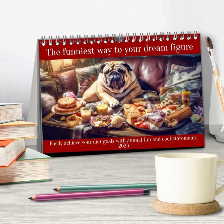 Produktbild: The funniest way to your dream figure (Desk Calendar 2026 DIN A5 landscape), CALVENDO 12 Month DeskCalendar