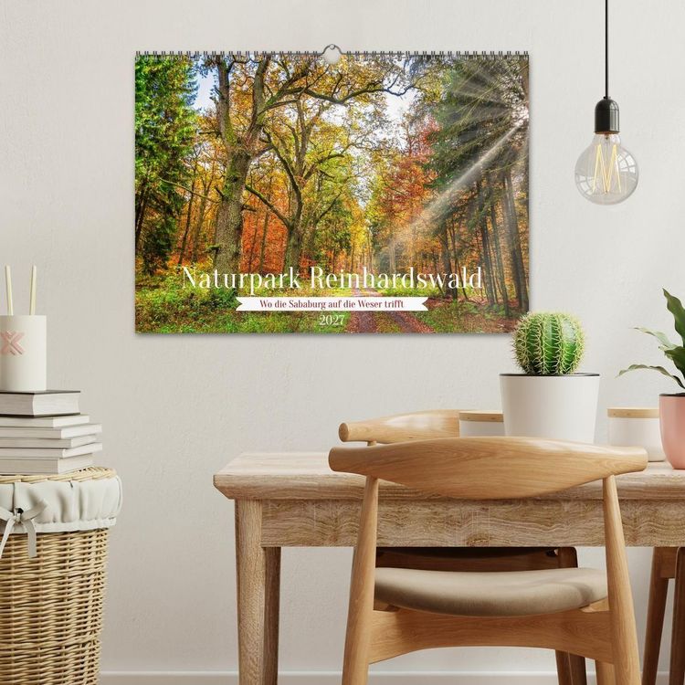Produktbild: Naturpark Reinhardswald - Wo die Sababurg auf die Weser trifft (Wandkalender 2027 DIN A3 quer), CALVENDO Monatskalender