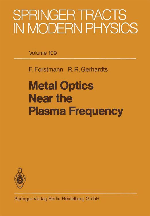 Produktbild: Metal Optics Near the Plasma Frequency
