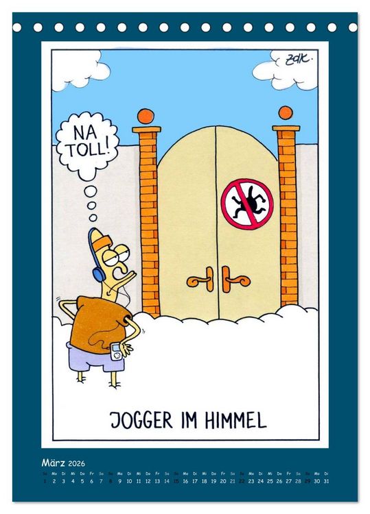 Produktbild: Na Toll! Comics von Martin Zak (Tischkalender 2026 DIN A5 hoch), CALVENDO Monatskalender