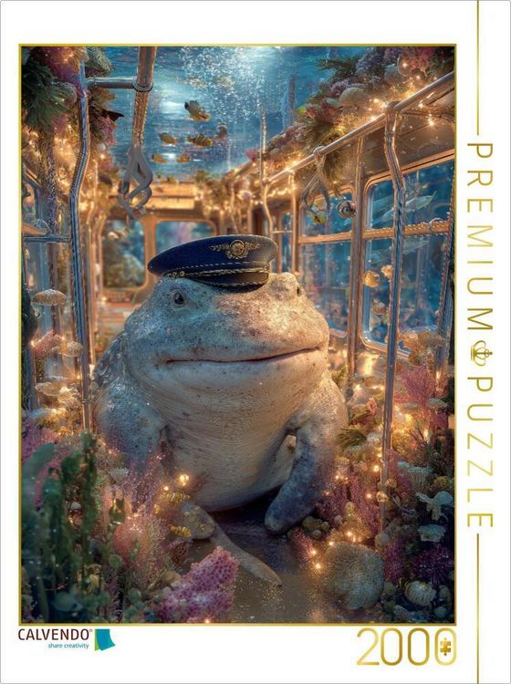 Produktbild: CALVENDO Puzzle Wal als Busfahrer im Korallenriff | 2000 Teile Lege-Gr&ouml;&szlig;e 90x67cm Foto-Puzzle f&uuml;r gl&uuml;ckliche Stunden