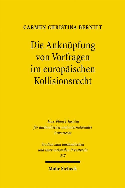 Produktbild: Die Ankn&uuml;pfung von Vorfragen im europ&auml;ischen Kollisionsrecht