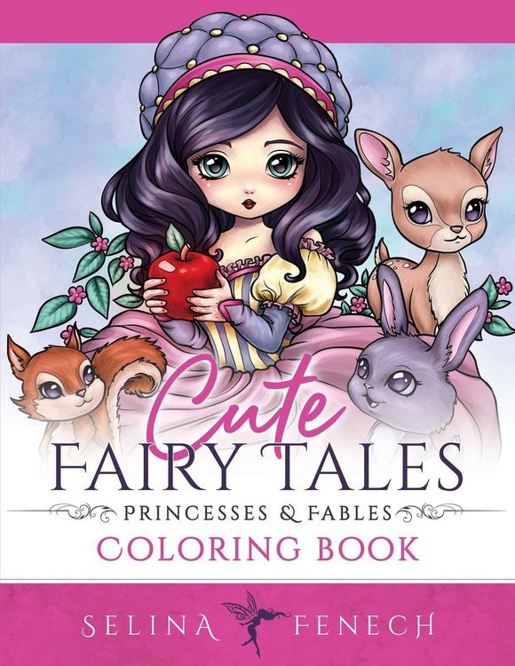 Produktbild: Cute Fairy Tales, Princesses, and Fables Coloring Book