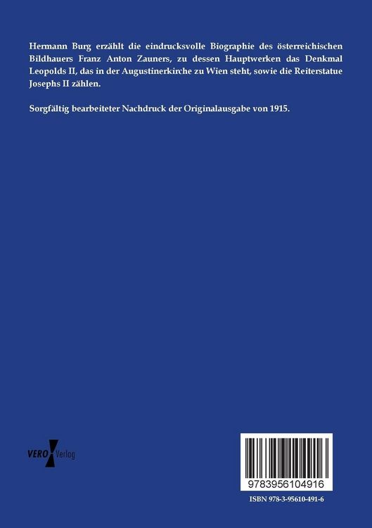 Produktbild: Der Bildhauer Franz Anton Zauner und seine Zeit