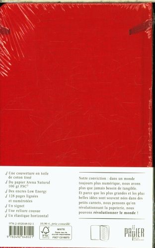 Produktbild: Carnet intemporel rouge