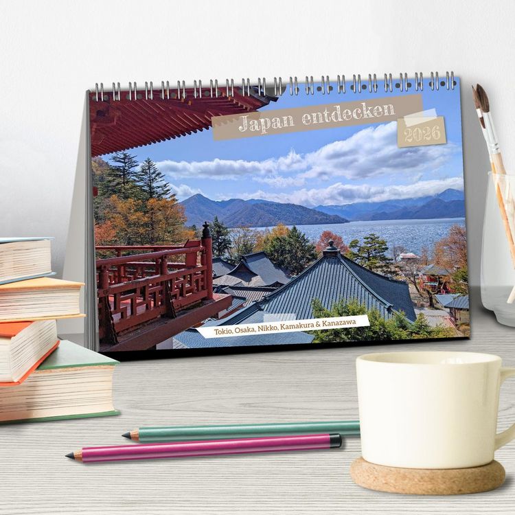 Produktbild: Japan entdecken Tokio, Osaka & mehr (Tischkalender 2026 DIN A5 quer), CALVENDO Monatskalender