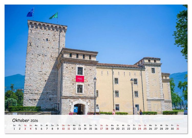 Produktbild: Riva del Garda - Am Gardasee ganz im Norden (Wandkalender 2026 DIN A3 quer), CALVENDO Monatskalender