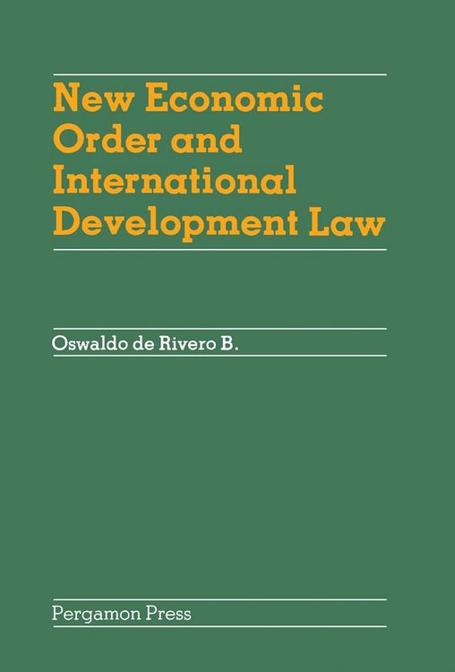 Produktbild: New Economic Order and International Development Law