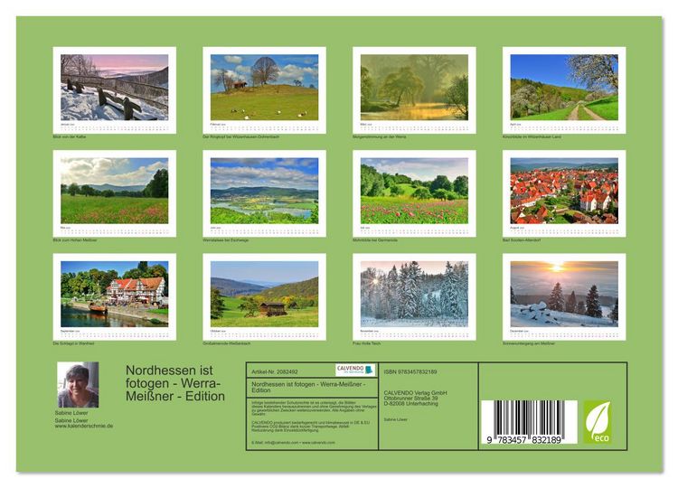 Produktbild: Nordhessen ist fotogen - Werra-Mei&szlig;ner - Edition (Wandkalender 2026 DIN A4 quer), CALVENDO Monatskalender